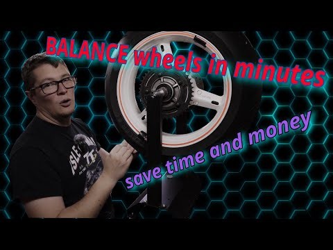 How to balance a motorcycle wheel at home