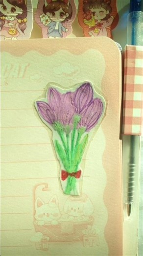 How to make sticker🥰💖#parshicrafts #easycraft