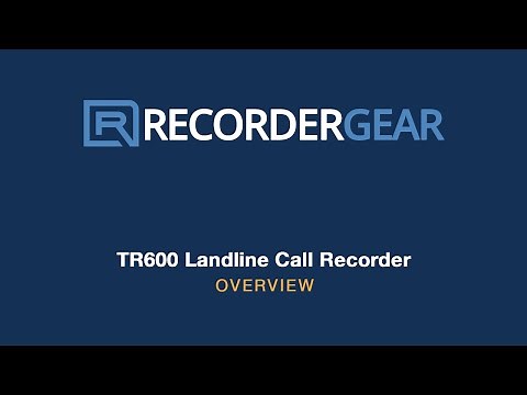 RecorderGear TR600 Landline Phone Call Recorder for all lines Automatic Telephone Recording Device