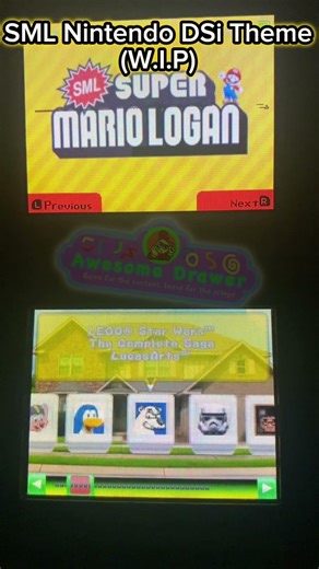 SML Theme for Twilight Menu++ Preview #supermariologan #sml #nintendods #homebrew