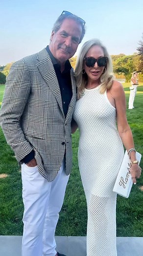 ⚜️I ran into the stylish Marvelous Mrs McCartney this summer at a Hamptons event. She’s super stylish in a white dress by Sandro and fabulous accessories. Take a listen. | ConnecticutLuxury