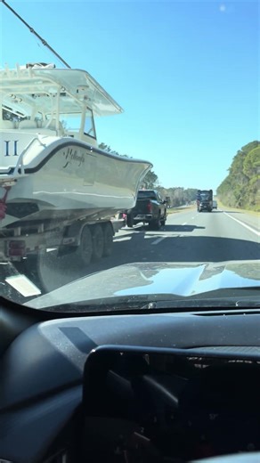Chevy Pulling A Big Fishing Boat