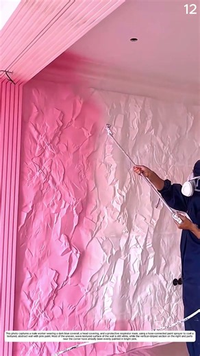 Spraying Textured Walls: How to Apply Pink Paint Effortlessly