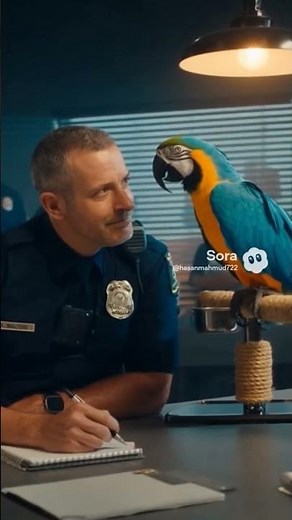 Funny Police Interrogation: The Talking Parrot Witness!