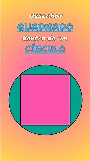 Tutorial Como Desenhar um Quadrado dentro de um Círculo | Passo a Passo fácil