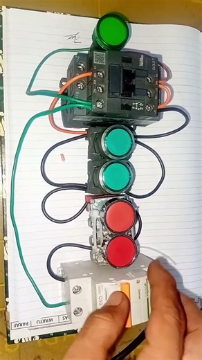 Start Stop Motor Control Wiring With 2 Stop Buttons and 2 Start Buttons