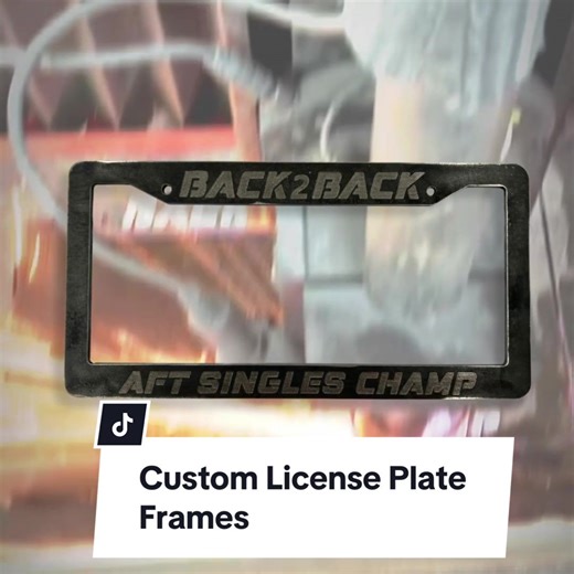 Custom Steel License Plate Frames 👨‍🏭 #customlicenseplateframe #caraccessories #customcaraccessories