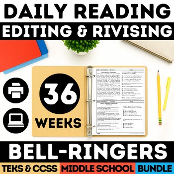 STAAR Practice Reading Revising & Editing ELA Daily Warm Up Do Now Ups Grammar