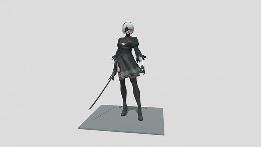 2b Nier automata - Download Free 3D model by sina (@SinaHSP)