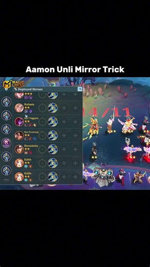 Aamon Unli Mirror Trick #mcgg #magicchess #magicchessgogo