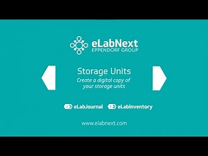 #2 Set up storage units in eLabInventory & eLabJournal | eLabNext Tutorial