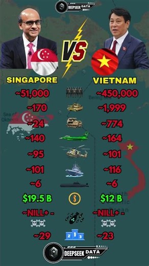 Singapore vs Vietnam Military Power 2026