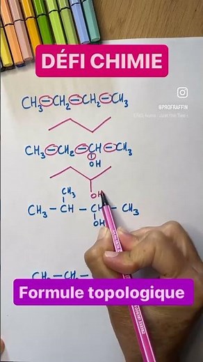 Trouve la formule topologique rapidement #science #physique #bac #chimie