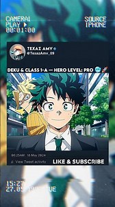 Deku & Class 1-A — Hero Level: PRO 🥶🚀#myheroacademia #mha #mhaedit#anime #animeedit
