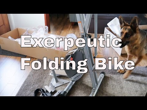 Exerpeutic Folding Exercise Bike Unboxing + Setup + Review