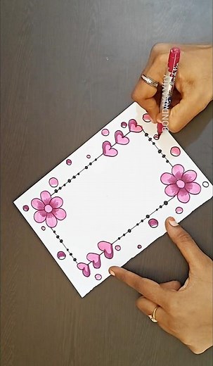 Quick and easy project work design border|Simple project work border design|Project design border