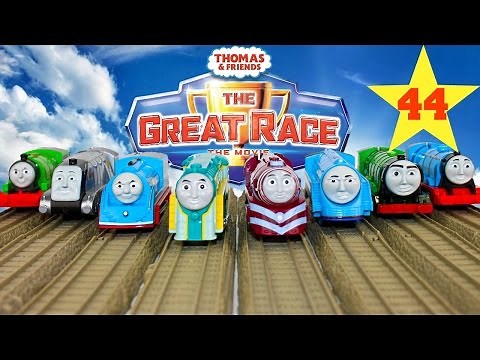 THOMAS AND FRIENDS THE GREAT RACE #44 | TRACKMASTER CONNOR Streamlined Engine KIDS PLAY TOY TRAINS