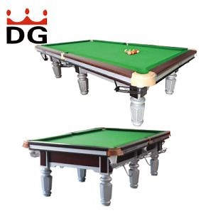High Performance Coin Operated Pool Table Carved Solid Wood Pool Table