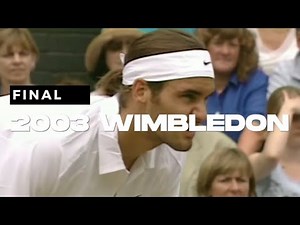 Federer defeats Philippoussis in the 2003 wimbledon final.