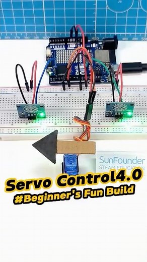 No Buttons Needed! Touch Sensor Servo Control 🔄#arduino #arduinoproject
