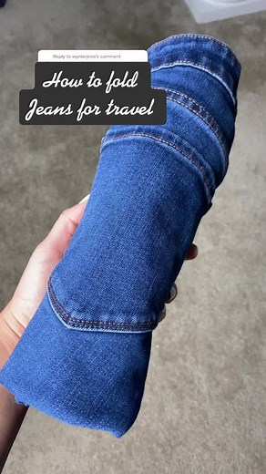 How to Fold Jeans for Travel