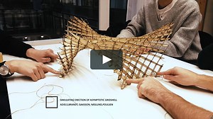 Simulating the erection procedure of the Asymptotic gridshell