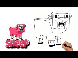 How to Draw A MINECRAFT SHEEP | Step by Step Art Lesson for Beginners #minecraftmovie