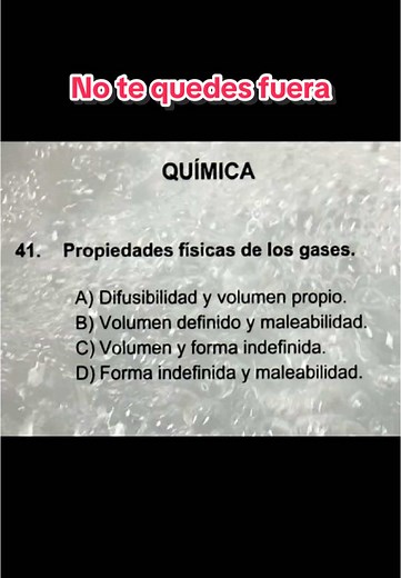 Propiedades Físicas de los Gases en Química