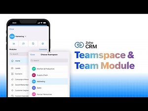 Teamspaces and Team modules on the go | Zoho CRM for Everyone