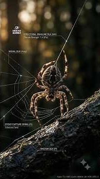 How Does a Spider Build the Perfect Web? 🕷️ #Spider #Nature #Wildlife #Biology #Science