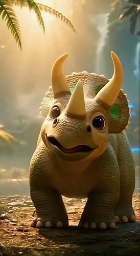 Baby Triceratops Learns to Roar 🦕💨 | Cutest Prehistoric Moment Ever!