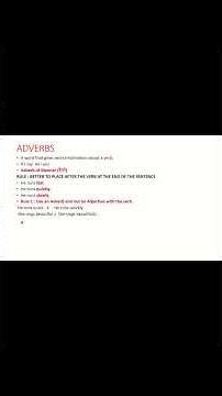 Learn Adverbs: Types & Correct Place in a Sentence