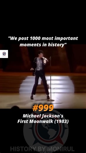Michael jackson's first moonwalk(1983) part999#moonwalk