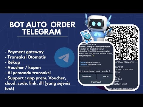 Sc Bot Telegram Auto Order untuk Berjualan Produk Digital || On 24jam || Payment gateway || Simpel