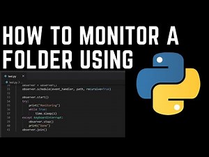 Using Watchdog to monitor a folder
