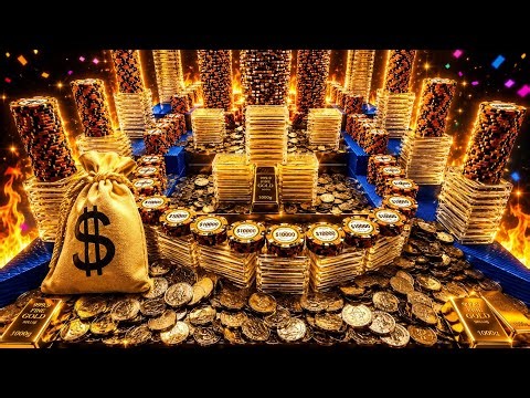 Trying our luck on the double coin pusher starting with $10 million buy in high limit coin pusher ￼