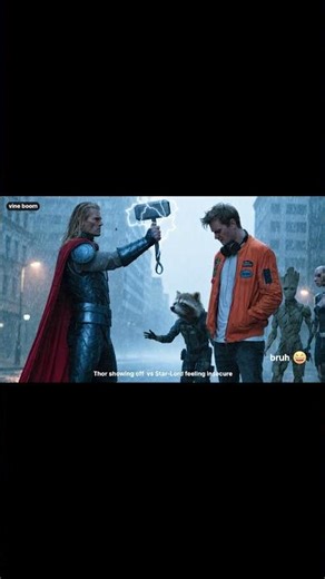 Thor Meets Guardians of the Galaxy 😂⚡ Funny Hammer Scene | Marvel Shorts #Thor #Guardians