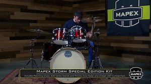 25 reactions | #SalGiancarelli Mapex Storm Special Edition Kit. Mapex Drums USA artist Sal Giancarelli talks about and demos the Mapex Storm Series Special Edition Kit in Dark Red. For a limited time, Mapex is offering the Storm Series kit in Gloss Black and Dark Red, with a special edition package including a T400 throne and a Zildjian ZBT cymbal pack. www.mapexdrums.com | We Love Staind & Aaron Lewis | Facebook