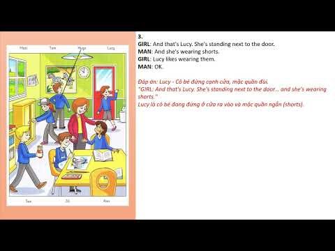 New Starters 1 Test 3 Listening Keys