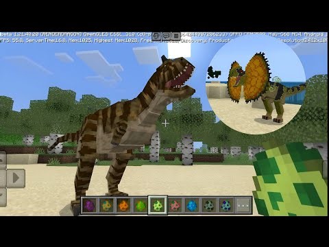 The BEST DINOSAURS ADDON Brings More than 20 Dinos to Minecraft Bedrock PE