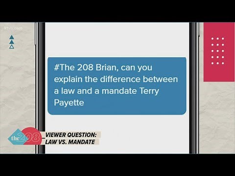 What the difference is between a mandate and a law