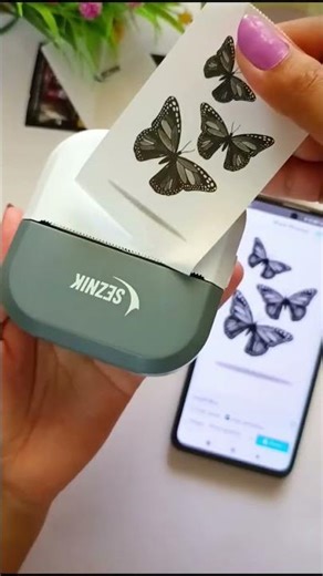 SEZNIK Mini Thermal Printer (EON-PhantomBlue) | Inkless, Bluetooth, Portable @Seznik