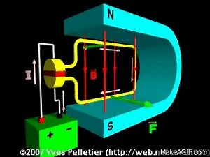 Direct Current Electric Motor on Make a GIF