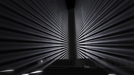 建筑类灯光秀演示动画