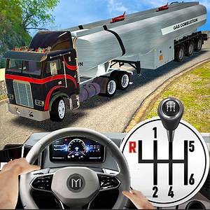USA Oil Tanker Truck Driving Games 2024 - Real Open World Truck Parking Simulator Game - Offroad Flying 3D Truck Games For Kids
