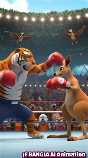 Kangaroo vs Tiger – Who Wins This Wild Fight? 🥊🔥