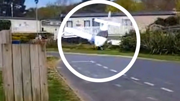 Light aircraft hits roof and crash lands in Isle of Wight holiday park
