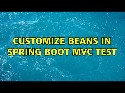 customize beans in spring boot MVC test