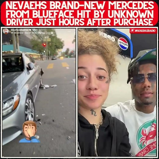 NEVAEH’S BRAND-NEW MERCEDES-BENZ FROM BLUEFACE DAMAGED BY AN UNKOWN DRIVER!