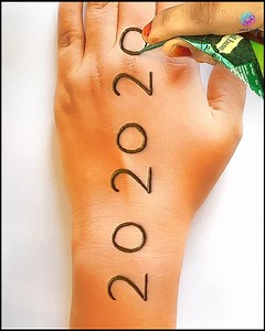 202020 number Mehndi design #mehndi #design #easy #henna #art #beautiful #gorgeous #number #mahandi #hennalove #artlove #stylish #mehndiworld | Mehndi World